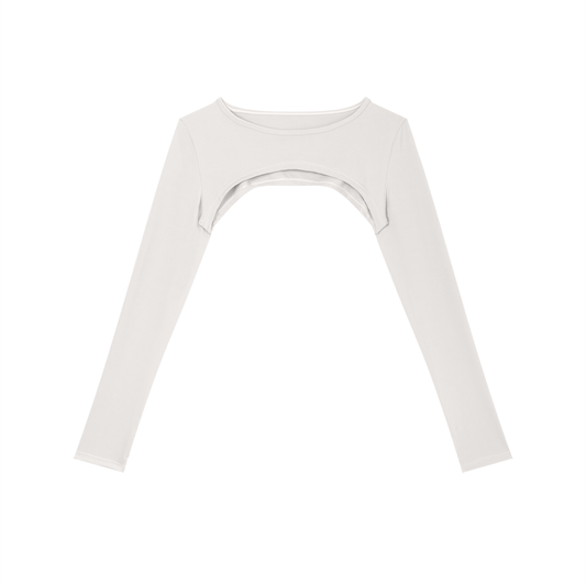 Pure Form Cutout Long Sleeve Shrug