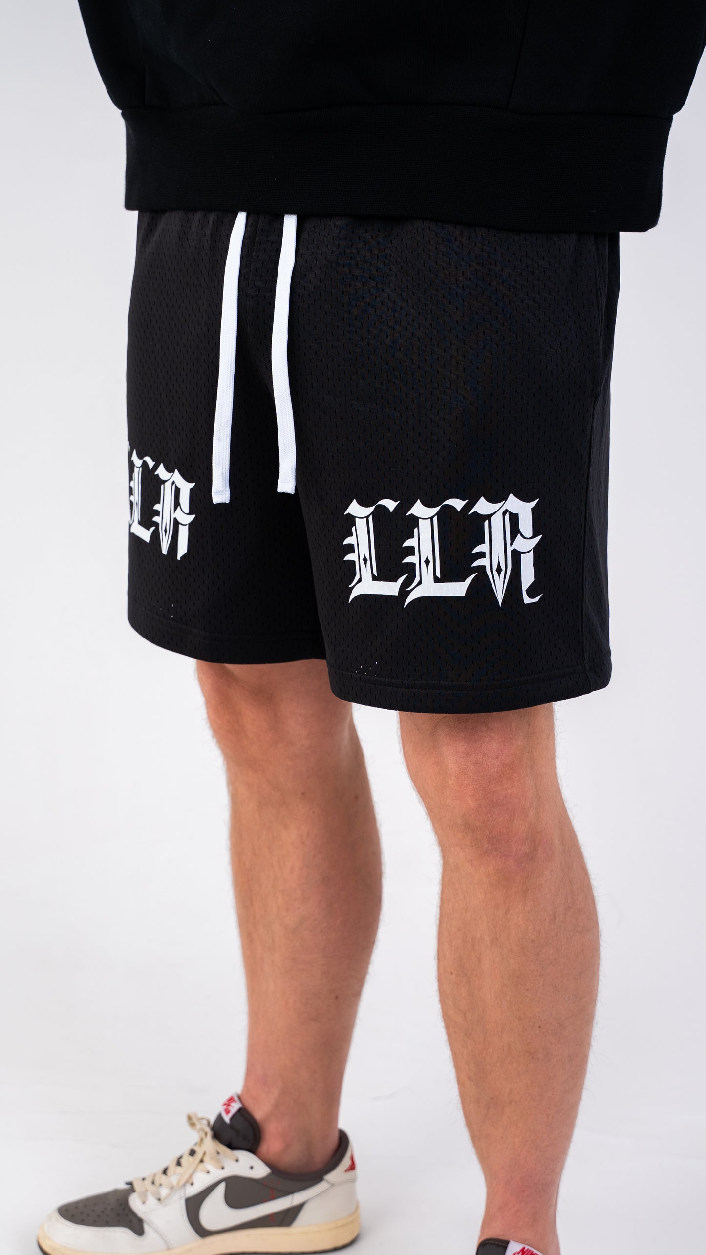 Mesh Drawstring Shorts