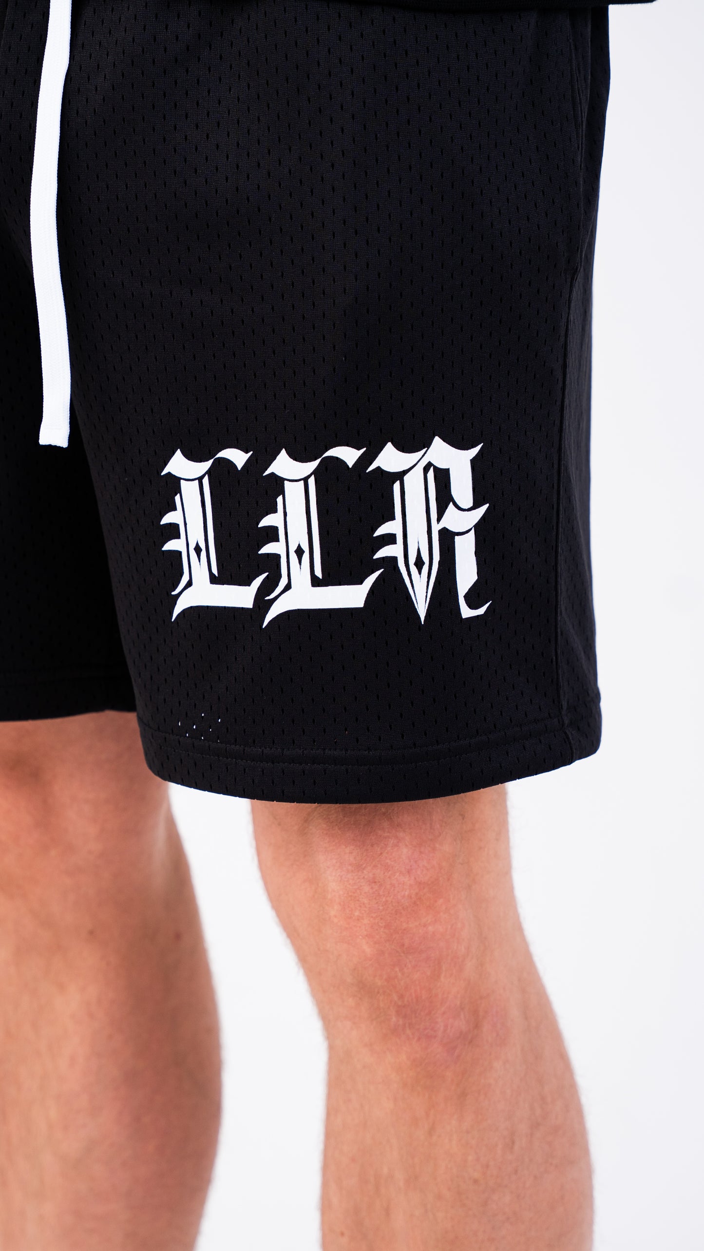 Mesh Drawstring Shorts