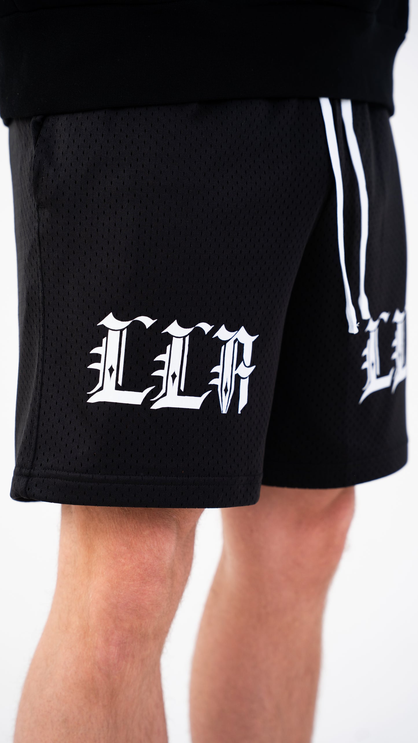 Mesh Drawstring Shorts