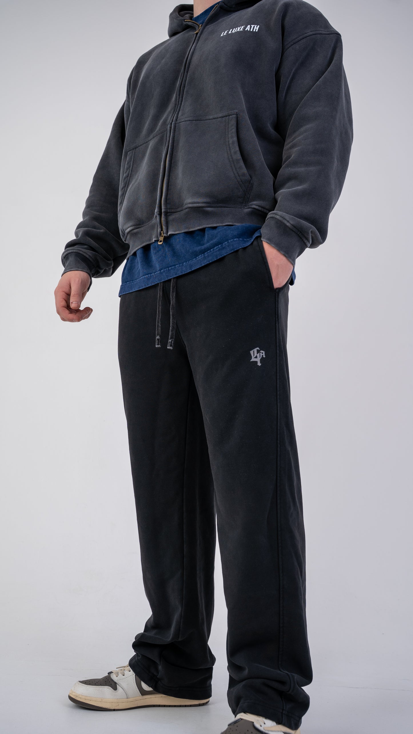 Zip-Through Boxy Fleece Hoodie